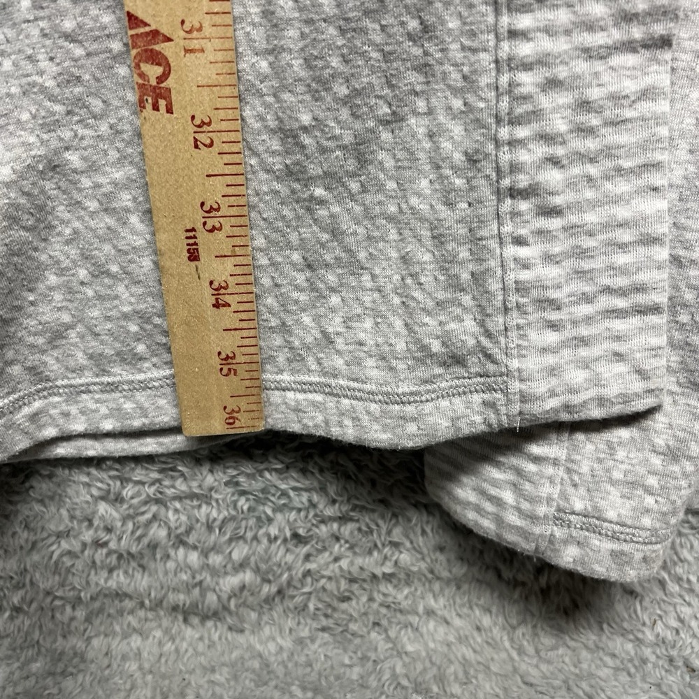 Charter Club Robe Womens‎ Medium Gray Knit Dot Stripe Tie Wrap Pockets Cozy - Picture 15 of 15